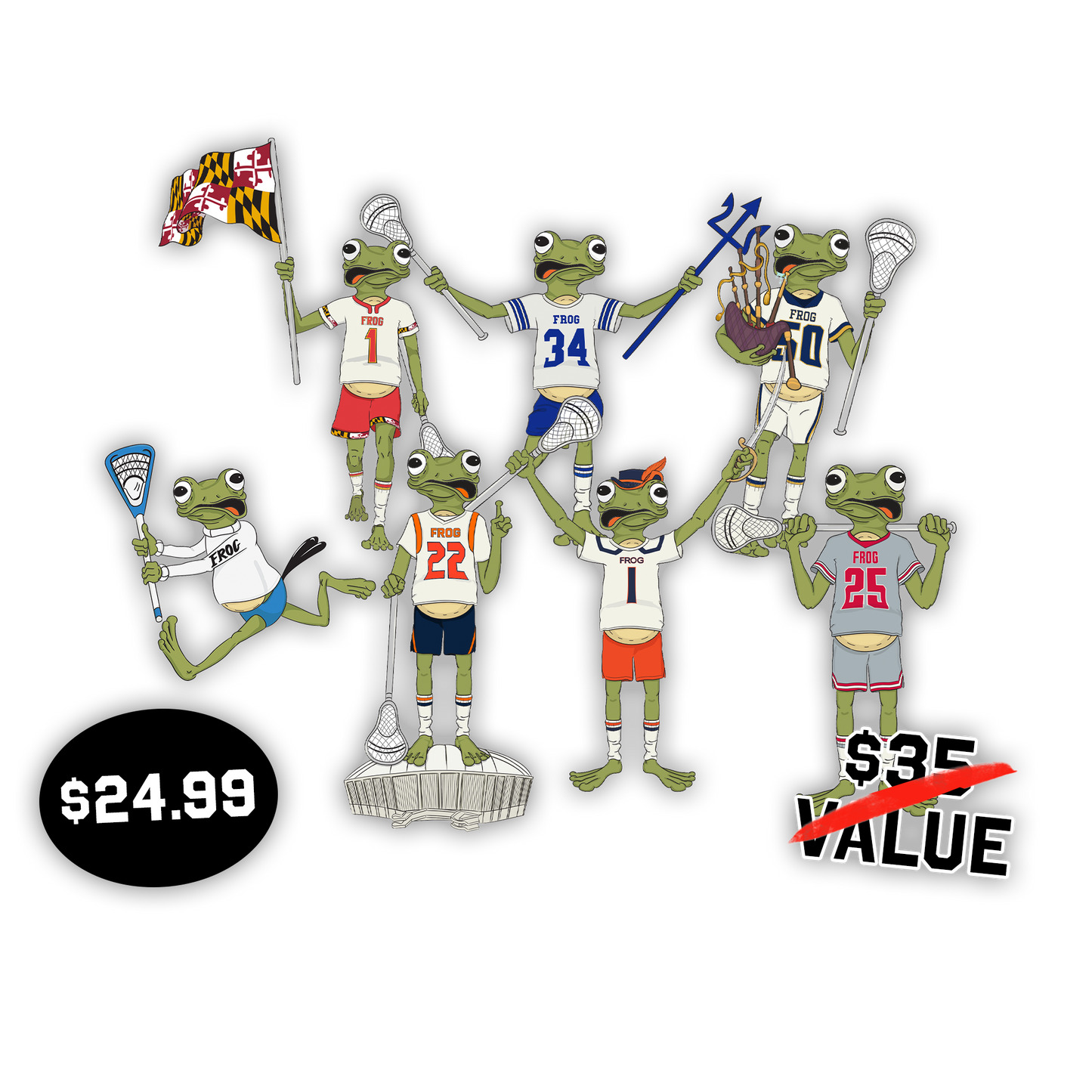 Collegiate Collection Sticker Pack