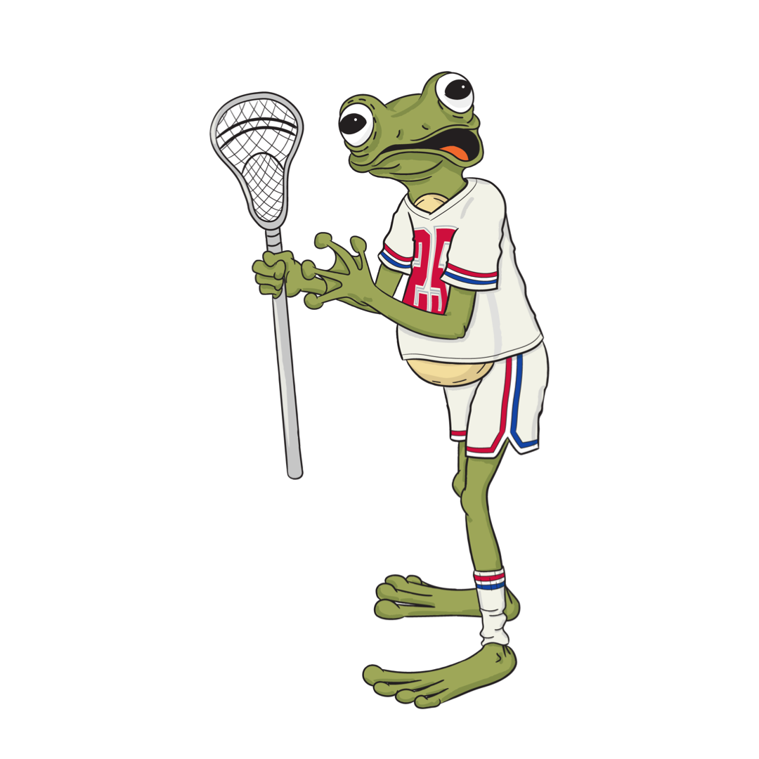 Lax Frog Sticker