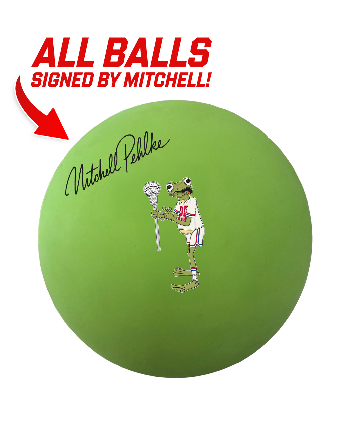 Lax Frog Autograph ball – Mitchell Pehlke