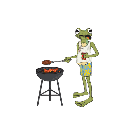 Grill Frog Sticker