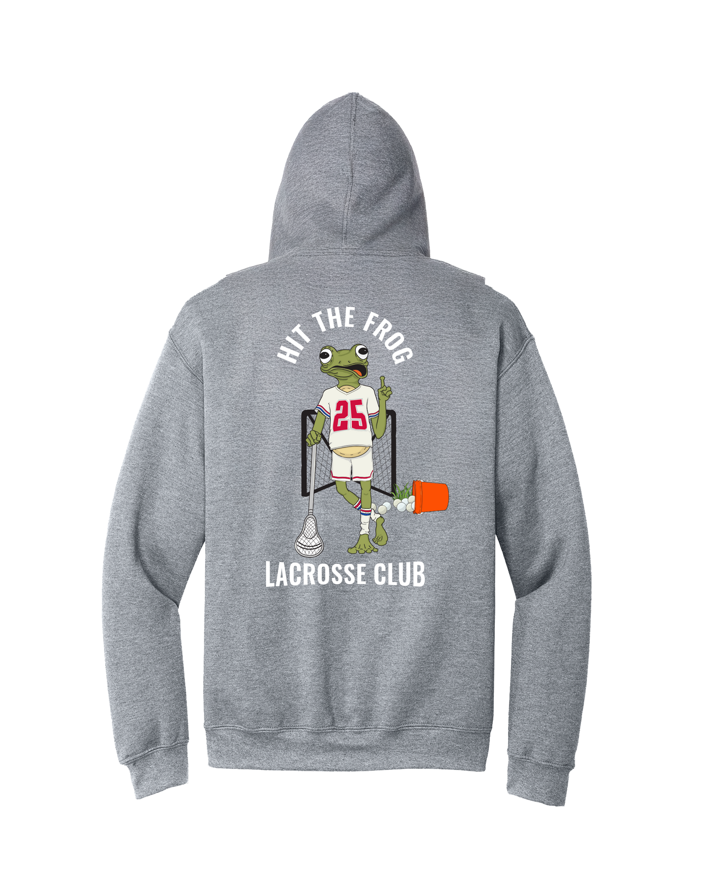Hit The Frog Lacrosse Club Hoodie - Gray