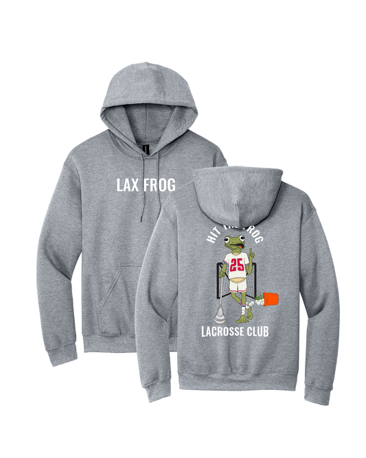Hit The Frog Lacrosse Club Hoodie - Gray