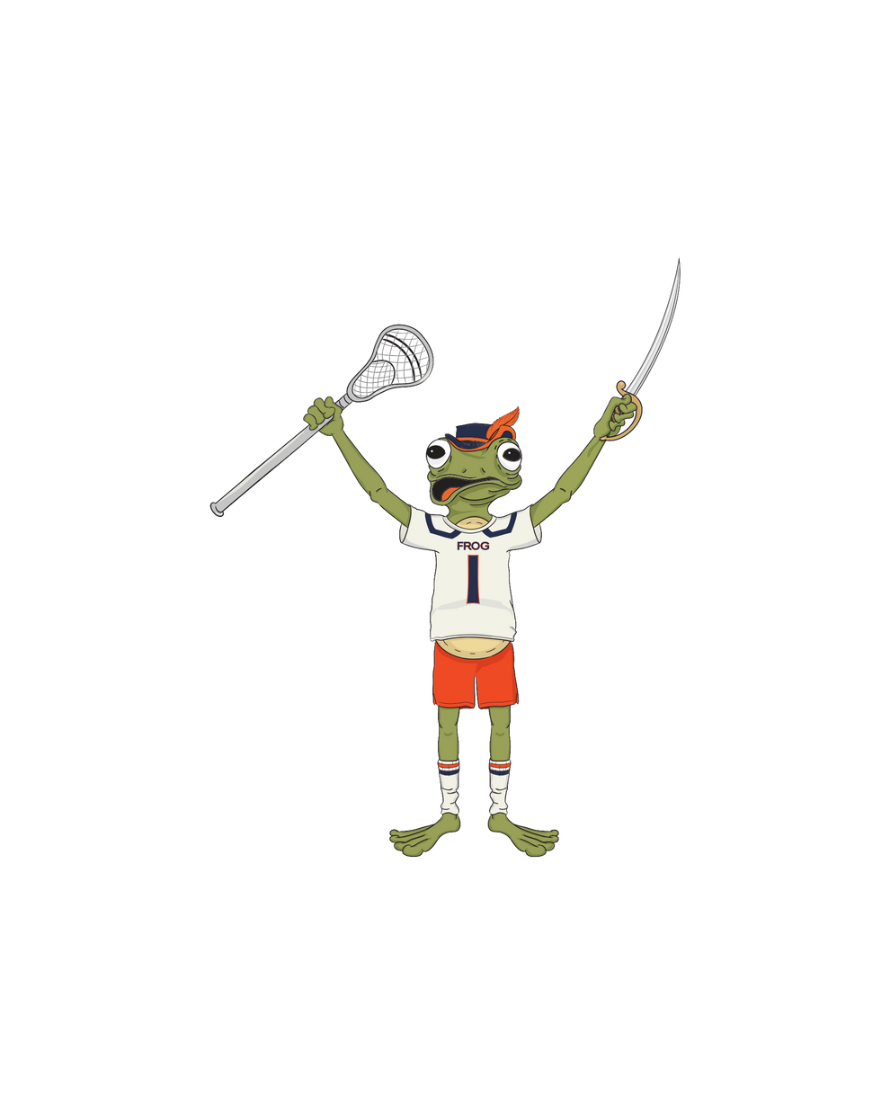 Virginia Lax Frog Sticker – Mitchell Pehlke