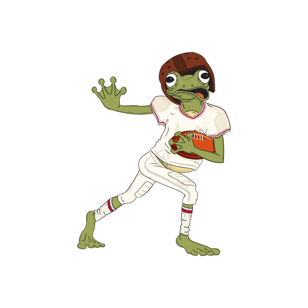 Heisman Frog Sticker