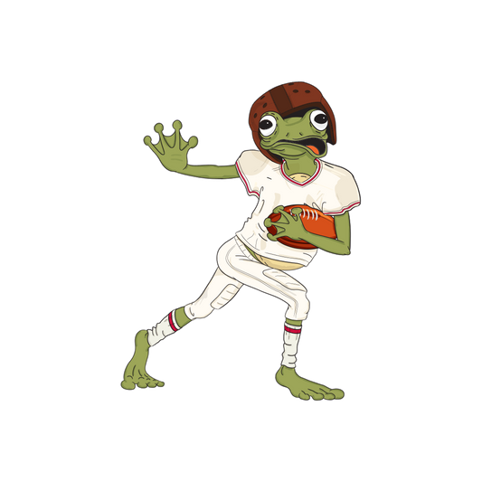 Heisman Frog Sticker